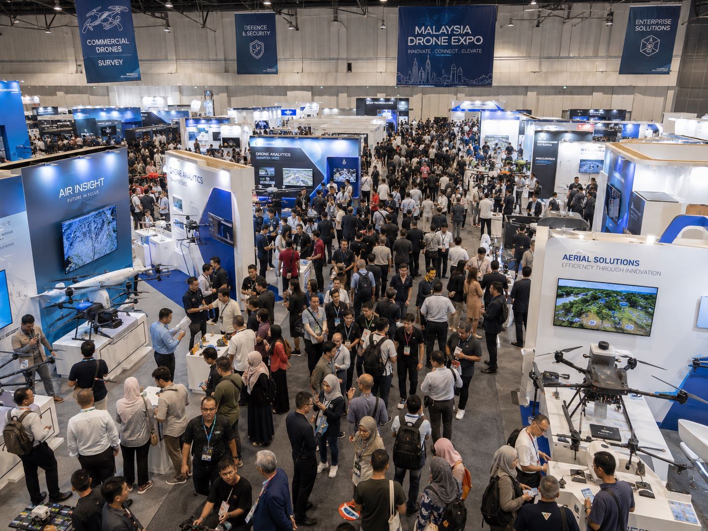 Malaysia Drone Expo exhibition hall